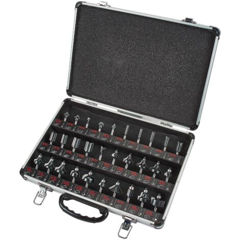 Trend SET/SS31X1/4TC TCT 30 Piece Router Bit Set 1/4 Inch Shank Cutters Cased