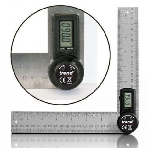 Trend DAR/200 Digital Angle Rule Mitre Bevel Marking Tool 200mm 8"" TREDAR200