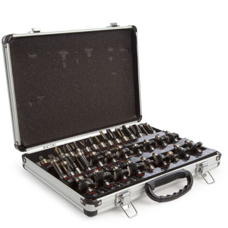 35pc router cutter starter set 1/2in – Tungsten carbide tipped – For softwood, hardwood, chipboard, plywood, MDF – Supplied in carry case – Trend (1/5)