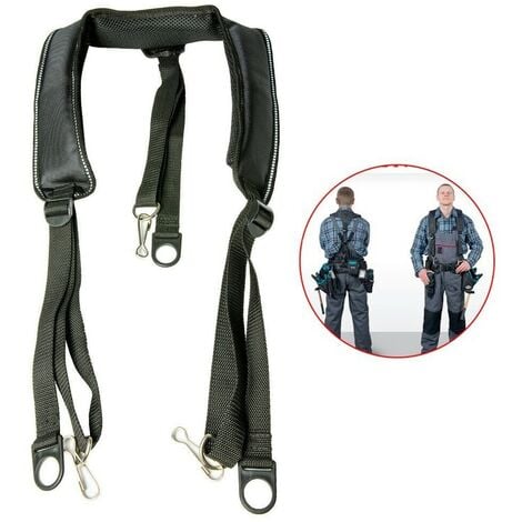 Black Super Heavyweight Support Tool Belt Braces Fit Makita Dewalt Bosch Belts