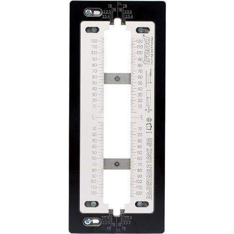 Trend LOCK/JIG/B Door Lock Jig Mortice Lock Latch Template up to 250mm Faceplate