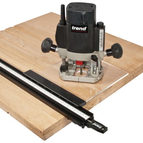 Trend VJS/CG/RBP Plunge Router Clear Base Plate for Varijig Edge Clamp ...