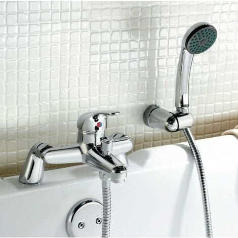 Caravan Bath Shower Mixer Tap Chrome Single Lever Static Motorhome Boat ...