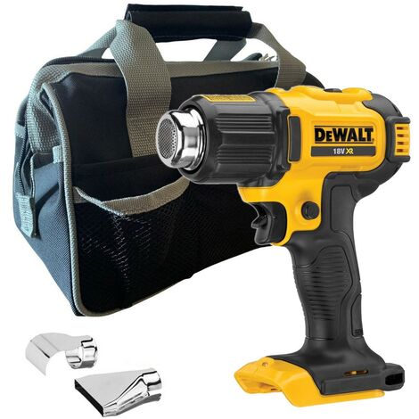 Dewalt DCE530N XR 18V Cordless Heat Gun Bare - Includes 2 Nozzles + Tool Bag (1/4)