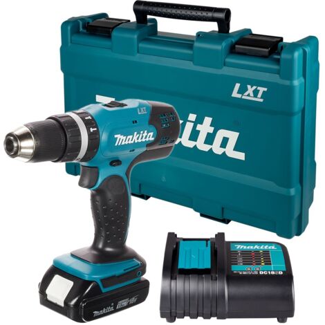 Makita DHP453SY 18v Li-ion Cordless Hammer Combi Drill LXT + 1 x Battery Charger (1/5)