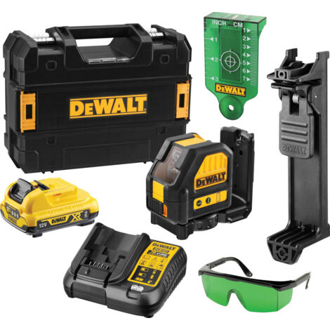 DeWalt DCE088D1G 12v Self Levelling Cross Line Green Laser Level with Bracket
