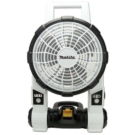 Makita DCF201ZW 14v 18v 240v LXT Cordless Portable 2 Speed Fan White + Plug