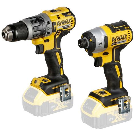 Dewalt DCF887N 18V Brushless Impact Driver DCD796N Combi Drill Twin Pack DCK266