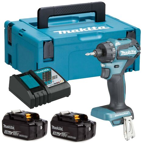 Makita DDF083RFJ 18v LXT Li-ion 6.35mm Drill Driver Cordless 1/4"" Hex 2 x 3.0ah