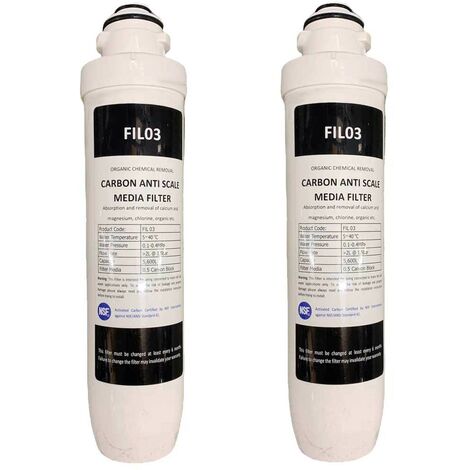 2x Water Filter 10"" Cartidge Water Filter Cartridge 3 in 1 Boiling Hot Water Tap (1/3)