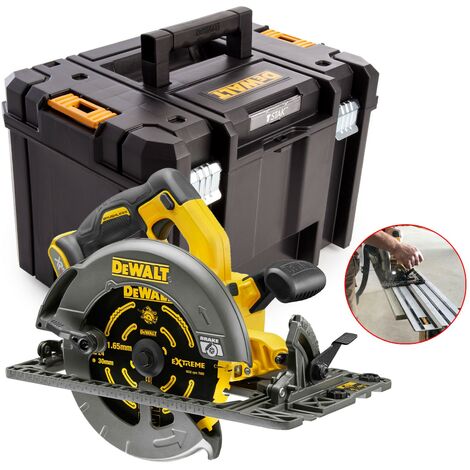 Dewalt DCS576N 54v XR Flexvolt Circular Saw 190mm Plunge Rail Base + Tstak Case
