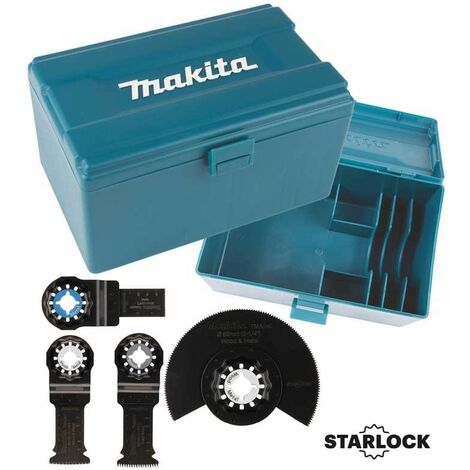 Makita Starlock Multi Tool 4 Piece Plunge Cut Segment Saw Blade 30 50 85mm +Box (1/4)
