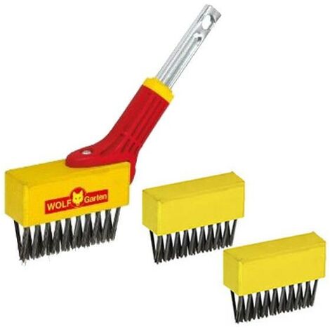 Wolf Garten Patio Weeding Weed Moss Brush FBM Garden Multi Change 2 Extra Heads (1/2)