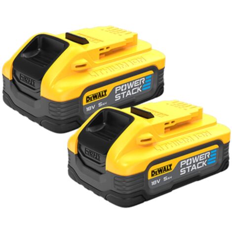 DeWalt DCBP518H2 POWERSTACK Slide Battery Twin Pack 18V 5.0Ah Li-ion DEWDCBP518H