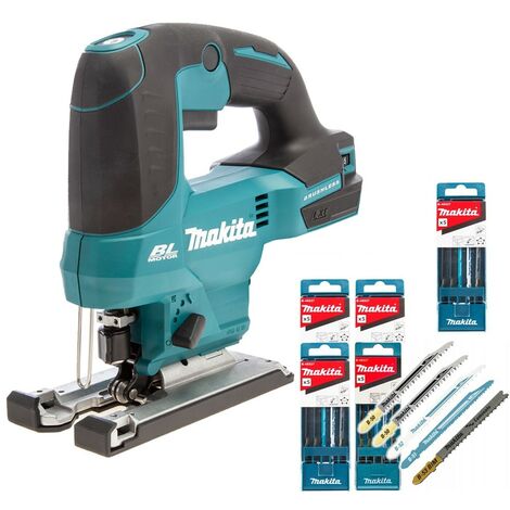 Makita DJV184Z 18v LXT Brushless Top Handle Jigsaw Bare +25 Super Express Blades