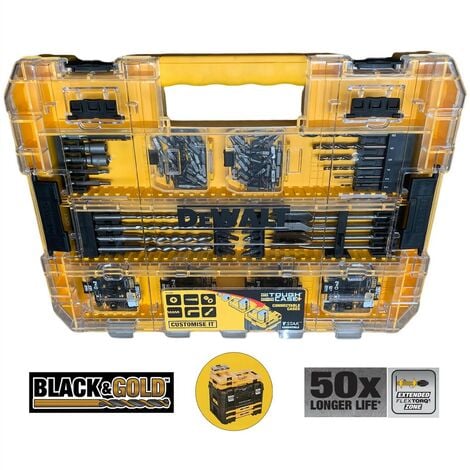 Black & Decker A7200-XJ Drill and Screwdriver Bit Set 109 Units Silver