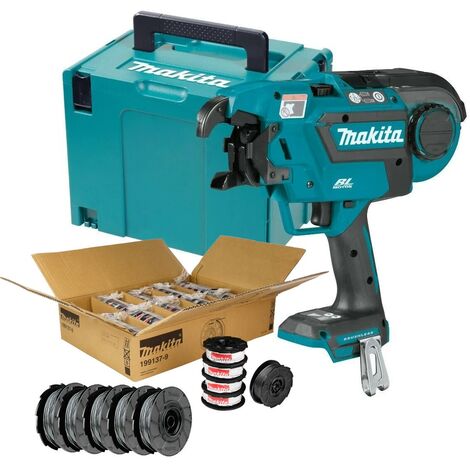 Makita DTR180ZJ 18v LXT Cordless Brushless Rebar Tying Tool Makpac Case +50 Sets