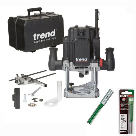 Trend Router Table Spigot Trend T12EK 240V Variable Speed Plunge Router Soft Start 2300W + X2 ...