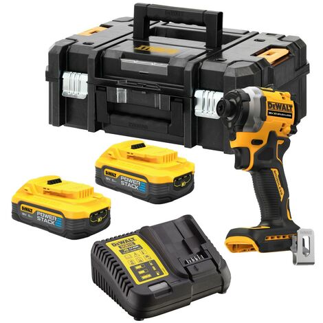 Dewalt DCF850H2T 18v XR Brushless Powerstack Impact Driver 2 x 5Ah Batteries