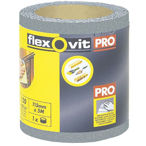 Flexovit 63642526417 High Performance Finishing Sanding Roll 115mm x 5m 240G FLV26417 (1/5)