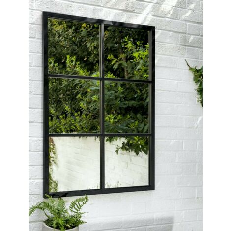 Garden Trading Fulbrook Mirror Rectangular Indoor Outdoor Window Pane 100 x 70cm (1/2)