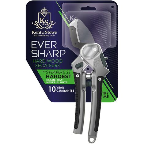 Kent & Stowe 70100541 Eversharp Garden Hard Wood Anvil Secateurs Never Blunts (1/5)