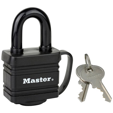 Master Lock 7804EURD Weather Tough Black Finish 40mm Padlock MLK7804
