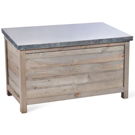 Garden Trading Aldsworth Wooden Outdoor Garden Tool Storage Chest Box Unit Shed