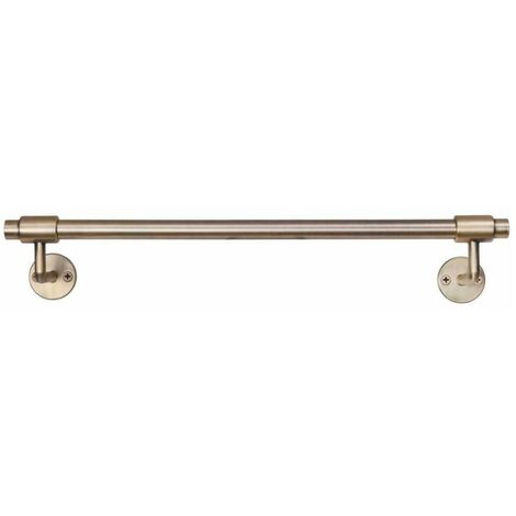 Novello Antique Brass Bathroom Small Metal Iron Towel Rail Bar Holder Gold