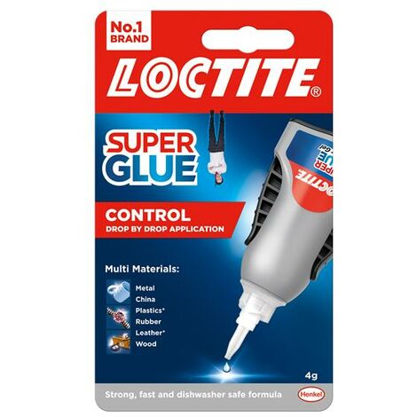 Loctite Super Glue Liquid, Control Bottle 4g LOCSGLC4GNR (1/4)