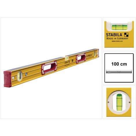 Stabila 15235 196-2-100 Spirit Level 3 Vial 15235 100cm STB1962100