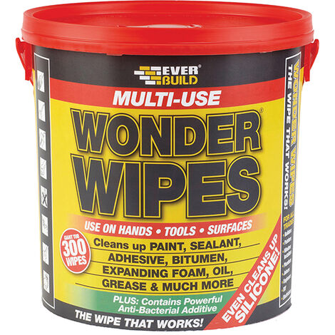 Everbuild GIANTWIPE Giant Wonder Wipes (Tub 300) EVBGIANTWIPE