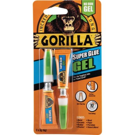 Gorilla Glue Gorilla Superglue Gel 3g (Twin Pack) GRGSGG23