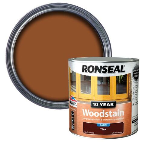Ronseal 38692 10 Year Woodstain Teak 2.5 litre RSL10WST25L