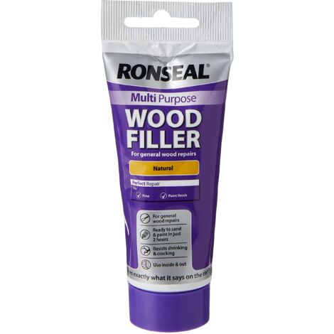 Ronseal 33635 Multipurpose Wood Filler Tube Natural 100g RSLMPWFN100G