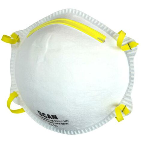 Scan 2ECB21 Moulded Disposable Mask FFP1 Pack Of 3 SCAPPEP1M (1/3)