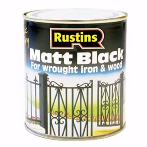 Rustins BLAM2500 Matt Black Paint Quick Drying 2.5 Litre RUSBM25L (1/2)