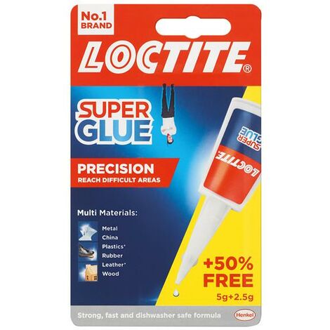 Loctite 2633424 Super Glue Liquid, Precision Bottle 5g + 50% Free LOCSGL5GAVNR