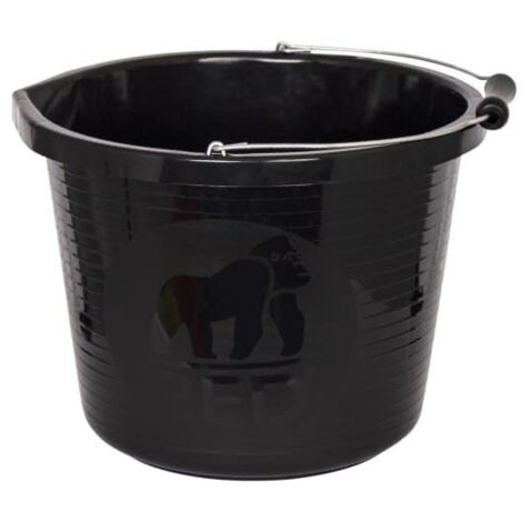 Red Gorilla PRM/BK Premium Bucket 14 litre (3 gallon) - Black GORPRMBK