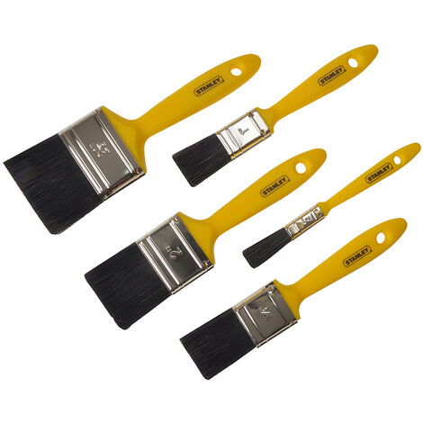 STANLEY STPPYS5Z Hobby Paint Brush Set of 5 12 25 37 50 & 62mm STA029592