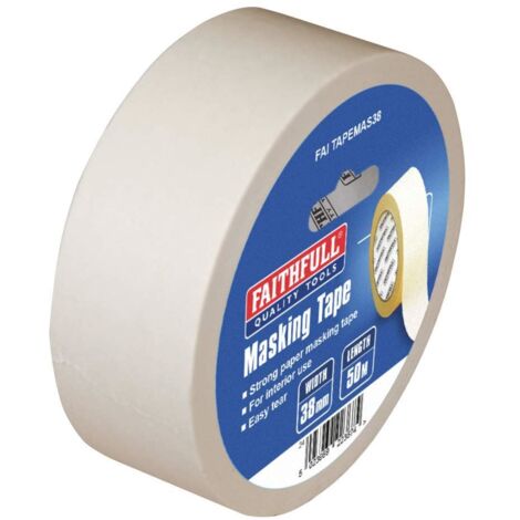Faithfull 00523850TB Masking Tape 38mm x 50m FAITAPEMAS38 (1/5)