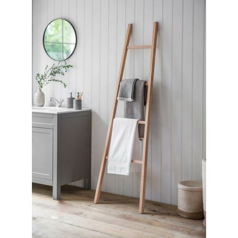 Garden Trading Indoor Southbourne Towel Ladder Beech Wood Bathroom Rack