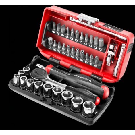 Facom R.360NANOPB R.360NANOPB Socket Set of 38 Metric 1/4in Drive FCMR360NANO