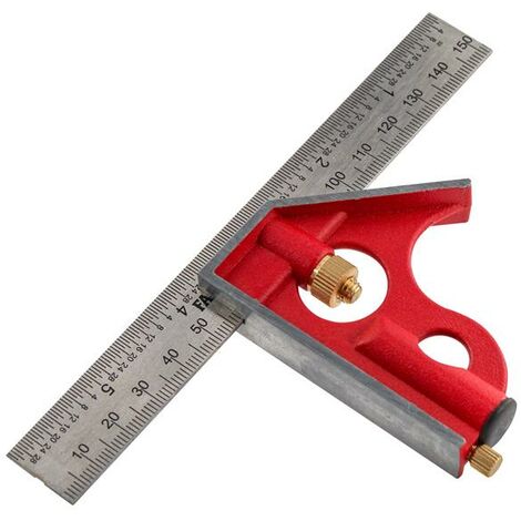 Faithfull 716C06 Combination Square 150mm (6in) FAICS150