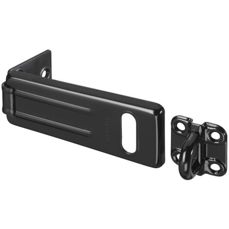 Master Lock 704EURDBLK Wrought Steel Hasp Matt Black 115mm MLK704BLK