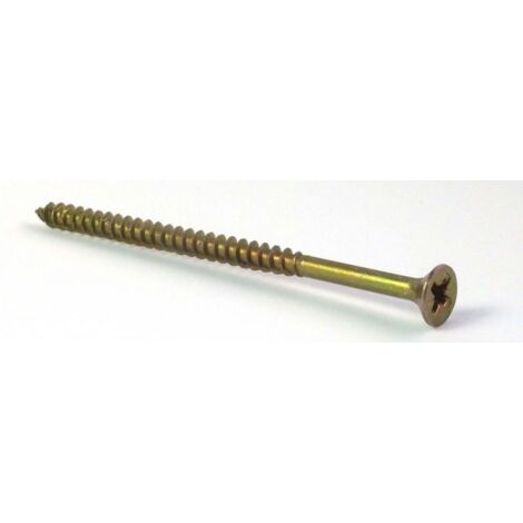 ForgeFix MPS6100Y Multi-Purpose Pozi Compatible Screw CSK ST ZYP 6.0 x 100mm Box 100 FORMPS6100Y