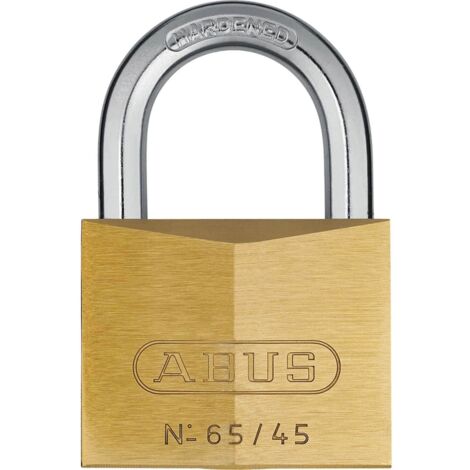 ABUS Mechanical 65/45mm Brass Padlock Carded ABU6545C