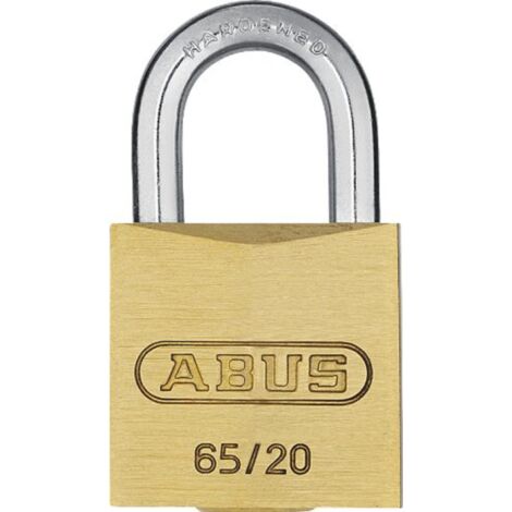 ABUS 03890 65/20mm Brass Padlock Keyed Alike 204 ABUKA03890