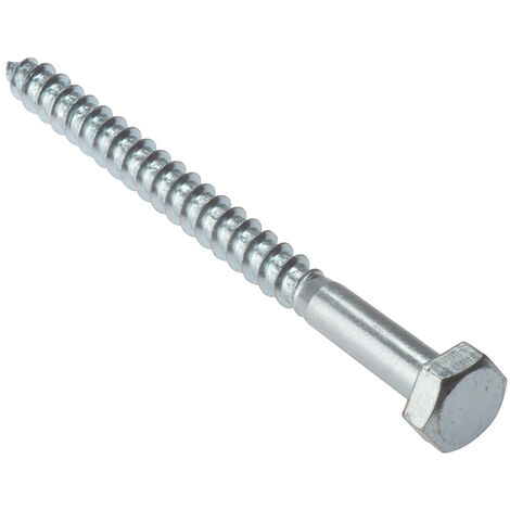 ForgeFix 10CS860 Coach Screw Hexagon Head Single Thread ZP M8 x 60mm Bag 10 FORCS860G