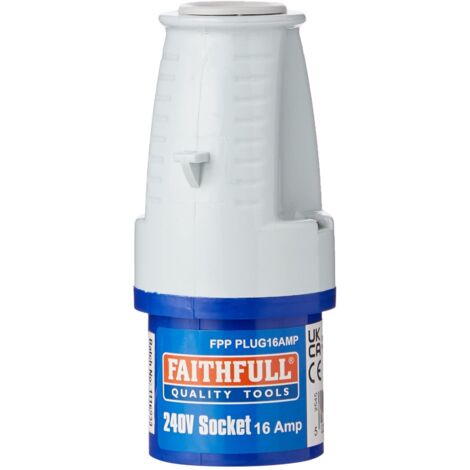 Faithfull Power Plus Blue Replacement Plug 240V 16A (1/5)